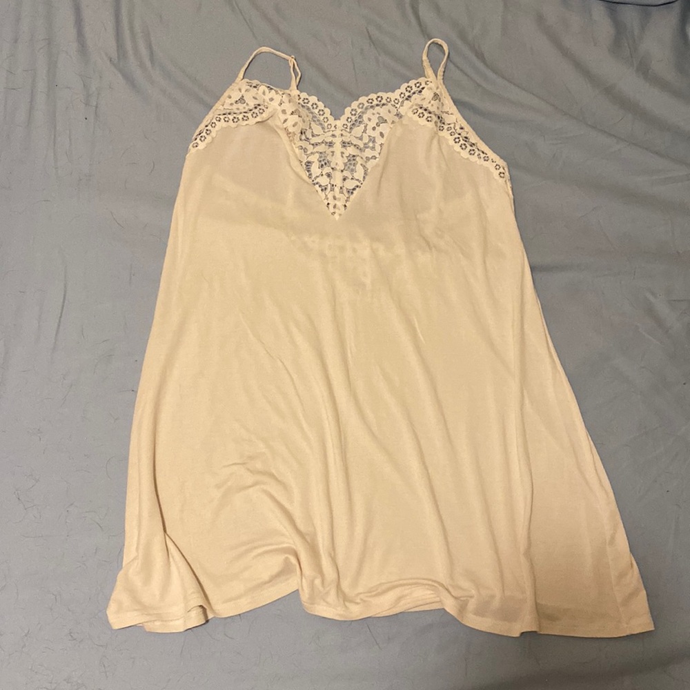 Victoria Secret white gown with lace
